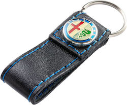 Alfa Romeo Breloc Piele Albastră Alfa Romeo Breloc Piele Albastră
