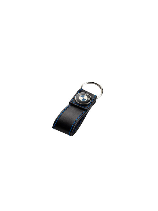 BMW Keychain Leather Blue