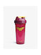 SmartShake SuperHero Plastic Protein Shaker 800ml Pink