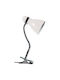 ARlight TLC 724 WH Φωτιστικό Γραφείου με Εύκαμπτο Βραχίονα για Ντουί E27 και Κλιπ σε Λευκό Χρώμα