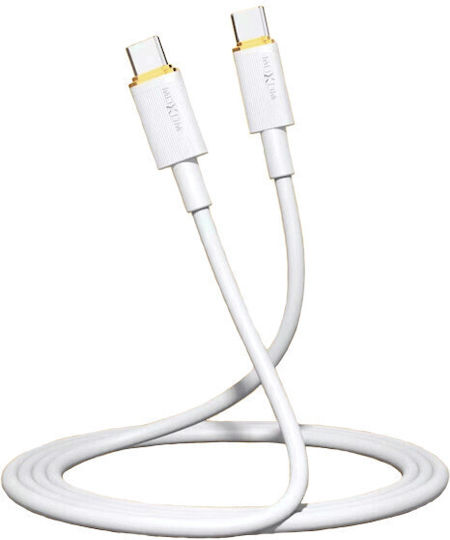 Moxom MX-CB139 USB 2.0 Cable USB-C Male - USB-C 100W PD White 1m