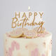 Ginger Ray Κεράκι Γενεθλίων Happy Birthday "6" σε Χρυσό Χρώμα MA-402