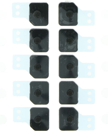 Dustproof Mesh for iPhone 11 Pro - Anti-dust mesh and frame for Battery Door Microphone 10pcs Black