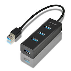 Axagon USB Хъб 4 Порта (USB-A) HUE-S2B