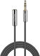 Lindy Lindy 3.5mm Male to 3.5mm Female Audio Cable Black 1m