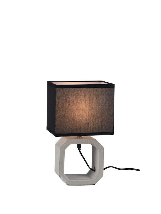 ARlight TLC Ceramic Table Lamp for Socket E14 with Black Shade and Gray Base