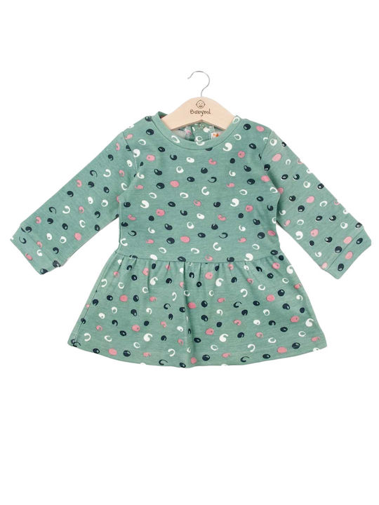 Babybol Kids Dress Long Sleeve Turquoise