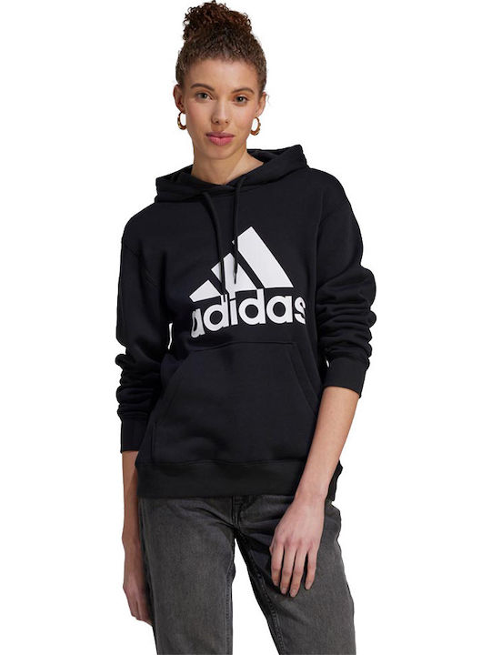Essentials Damen Sweatshirt Kapuzen Schwarz