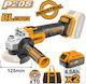 Ingco CAGLI2012582 Τροχός 125mm Μπαταρίας Brush...
