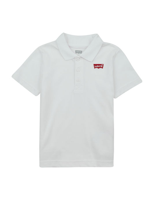 Levi's Polo pentru copii Cu mânecă scurtă Alb