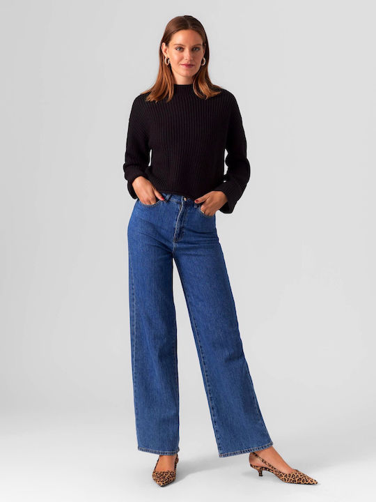 Vero Moda Women's Long Sleeve Pullover Black