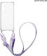 Sonique Strap Armor Clear Back Cover Silicone w...