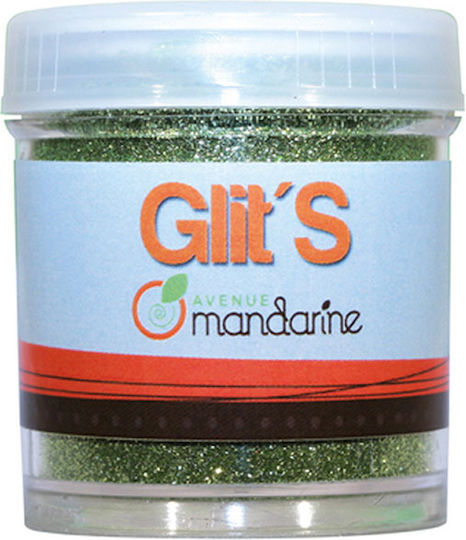 Avenue Mandarine Χρυσόσκονη Glitter Πράσινη σε Αλατιέρα 14gr