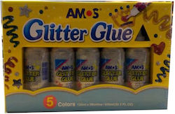 Amos Silver Glitter Glue 120ml