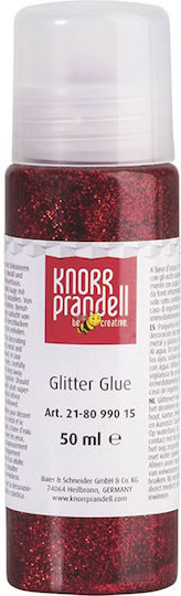 Knorr Prandell Κόλλα Glitter Κόκκινη 50ml