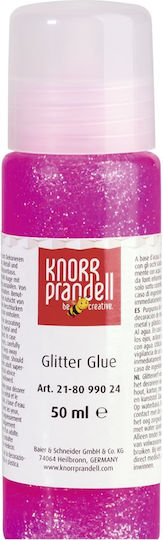 Knorr Prandell Κόλλα Glitter Ροζ 50ml
