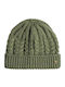 Beanie Unisex Σκούφος Πλεκτός σε Πράσινο χρώμα