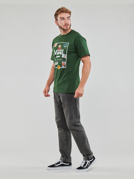 Vans Ανδρικό T-shirt Κοντομάνικο Πράσινο