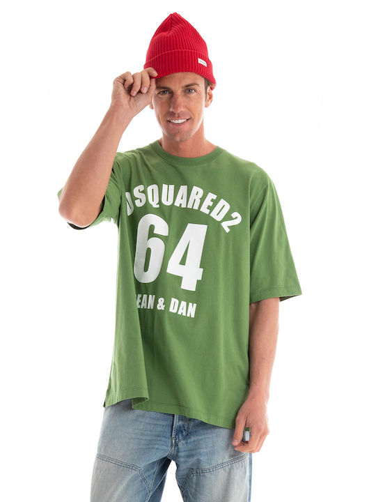Dsquared2 Herren T-Shirt Kurzarm Grün