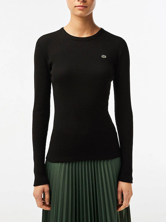 Lacoste Γυναικεία Μπλούζα Βαμβακερή Μακρυμάνικη...