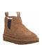 NEUMEL Suede Kids Boots with Zipper Tabac Brown