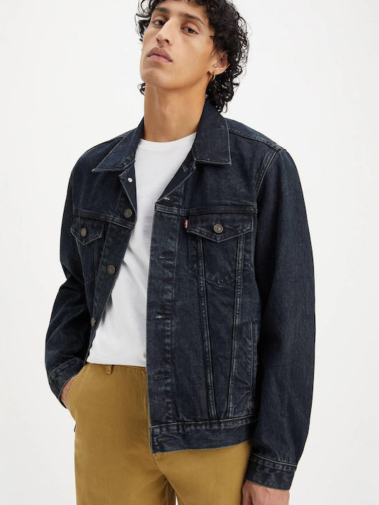 Trucker Winter Jacke Denim Blue