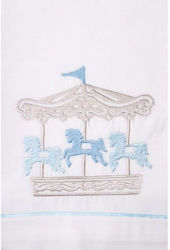 La Christine Christening Oilcloths Set Ecru with Carousel Theme 6pcs