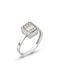 Kloxx Single Stone from White Gold 14K