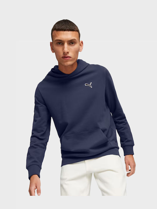 PUMA Better Essentials Φούτερ με Κουκούλα Μπλε