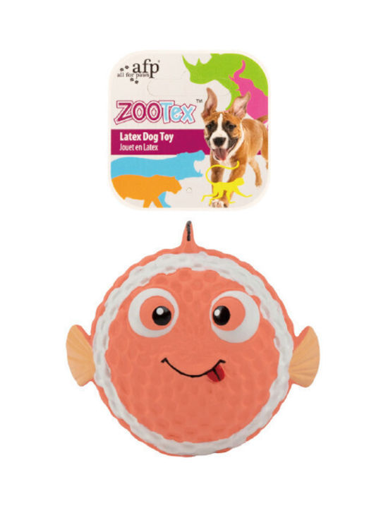 All For Paws Zootex Dog Toy with Sound Orange 10cm