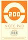 CHartosyn Bloc Notes 200 Foi cu Pagini Albe Alb
