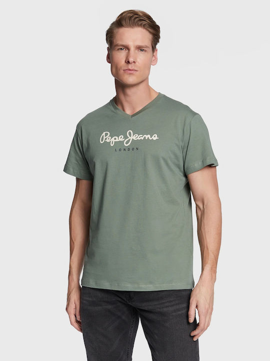 Pepe Jeans Eggo Herren T-Shirt Kurzarm Grün