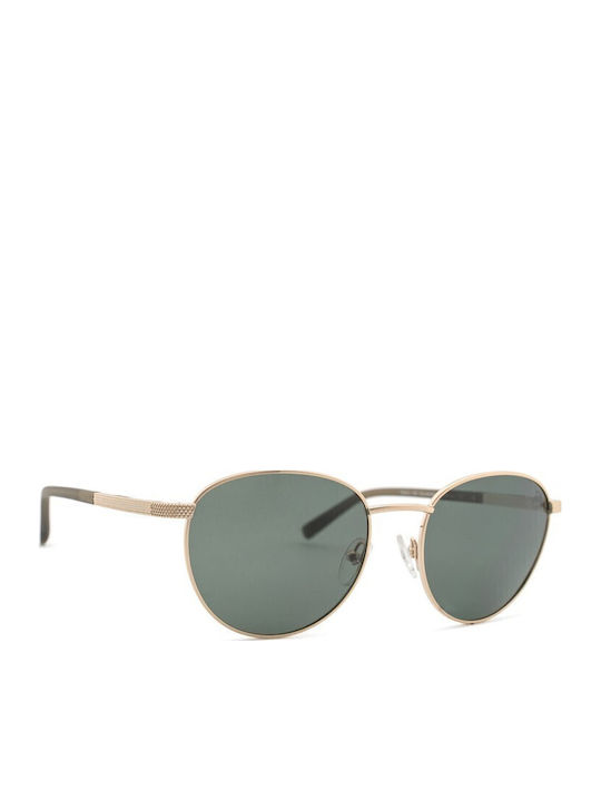Timberland Men's Sunglasses with Gold Metal Frame and Green Mirror Lens TB9284 32R