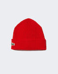 Lacoste Beanie Unisex Σκούφος Πλεκτός σε Κόκκιν...