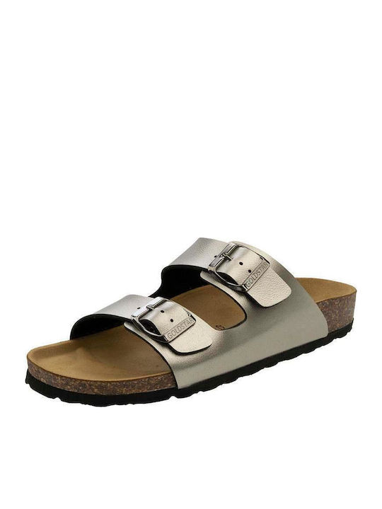 Women's Flat Sandals Anatomic Metal Antracite