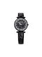 Swarovski Crystalline Uhr mit Schwarz Lederarmband