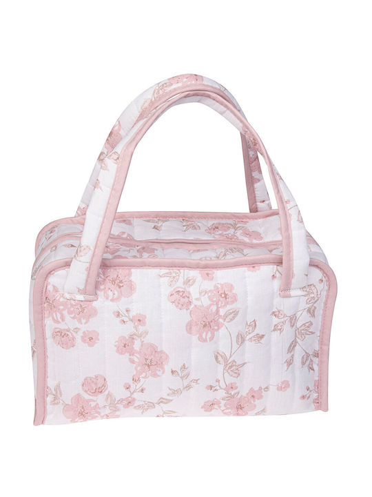 Amaryllis Slippers Toiletry Bag in Pink color 28cm