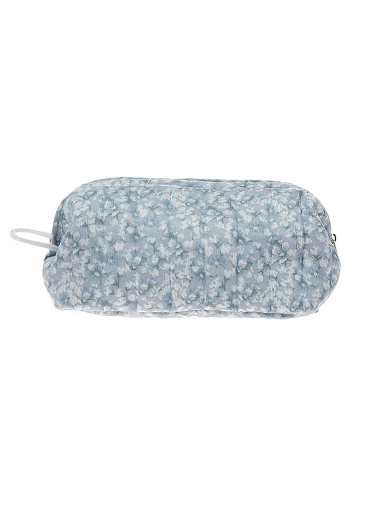 Amaryllis Slippers Toiletry Bag in Light Blue color 25cm