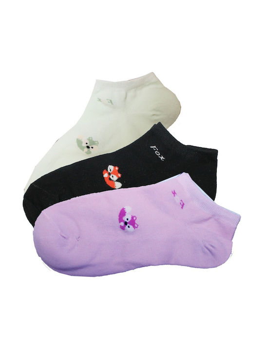 YTLI Women's Socks Multicolour 3Pack