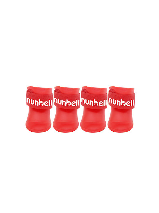 Nunbell Pet Shoes Dog in Red Color