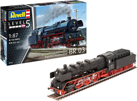 Revell Express Locomotive BR 03 Modeling Figure Train 136 Pieces in Scale 1:87
