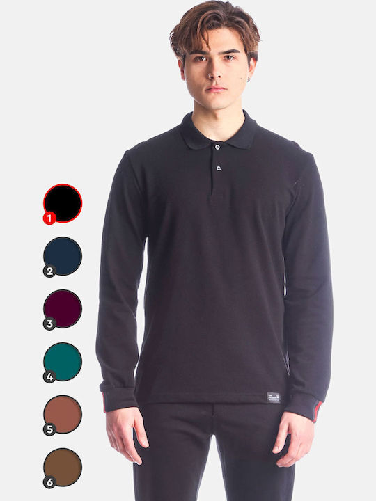 Polo Herrenbluse Kurzarm Schwarze