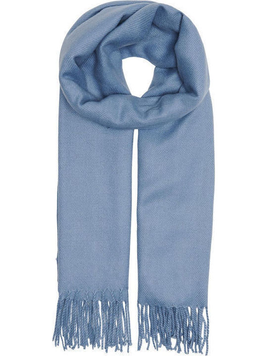 Only Frauen Wollschal Blau