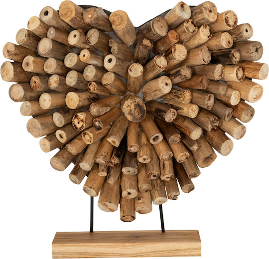 HomeMarkt Decorative Heart made of Wooden 53x5x51cm 1pcs