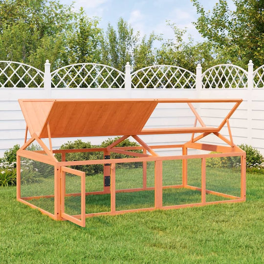 vidaXL Wooden Poultry Coop L2 x W1.12 x H0.74m