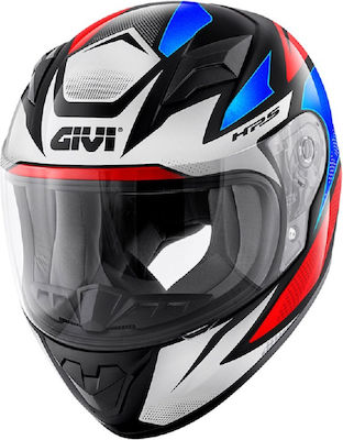 Givi HJ04 Evo Blue/Red Motorradhelm Volles Gesicht ECE 22.06 1190gr