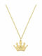 Ekan Charm mit Design Tiara aus Gold 14K mit Diamant