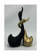 Karvounis Set of Decorative Swans made of Ceramic 17x9x25cm 2pcs