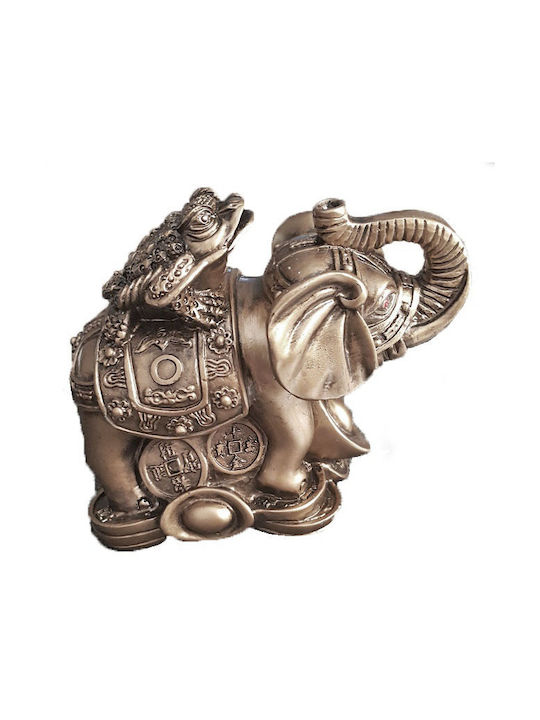 Decorativ Elefant din Polirășină Τυχερός 10x8x7cm 1buc