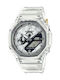 Casio G-shock Ανδρικό Ρολόι 45mm Μπαταρίας με Λευκό Καουτσούκ Λουράκι